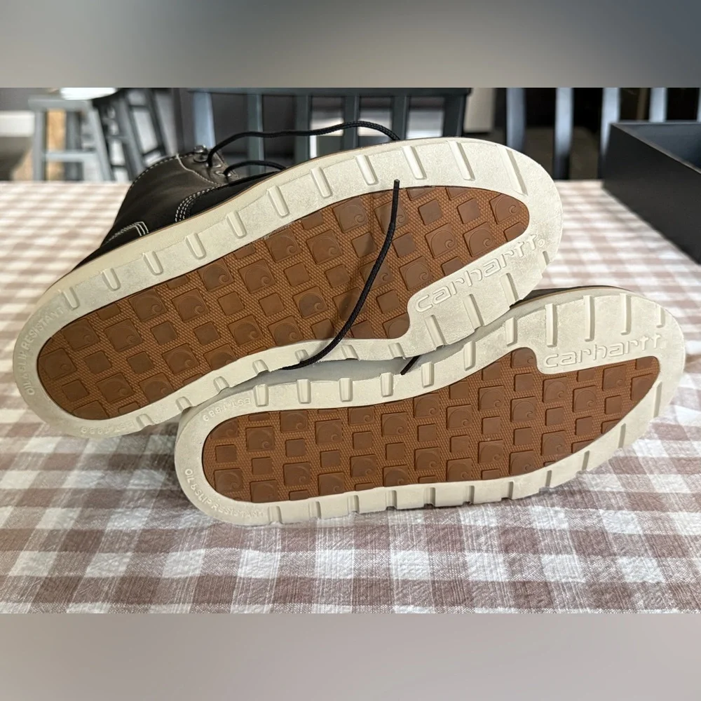 Carhartt Black Leather waterproof women's boots - Never worn size 6 - Picture 7 of 7